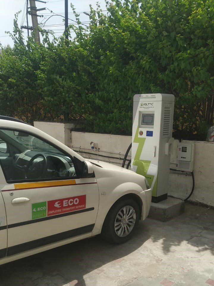 Volttic installed DC Fast EV charging machine at Jaipur