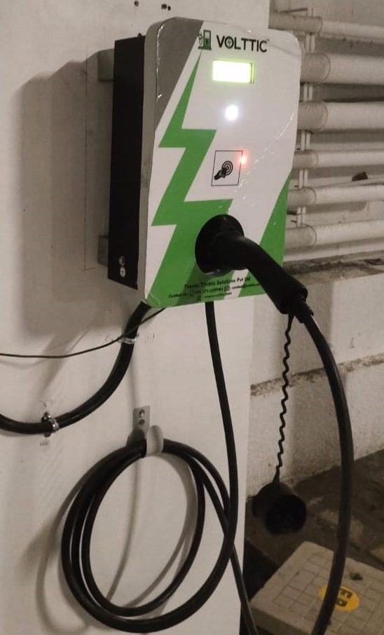 Volttic installed 22 KW AC type 2 Electric Vehicle charger at Coimbatore