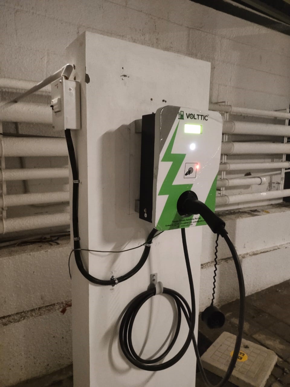 Volttic installed 22 KW AC type 2 Electric Vehicle charger at