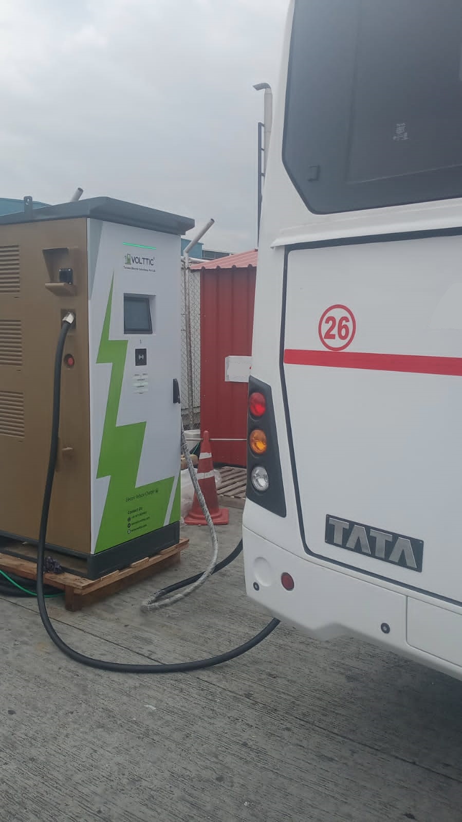 240 KW DC Fast Charger for Electric buses at Bangalore Airport